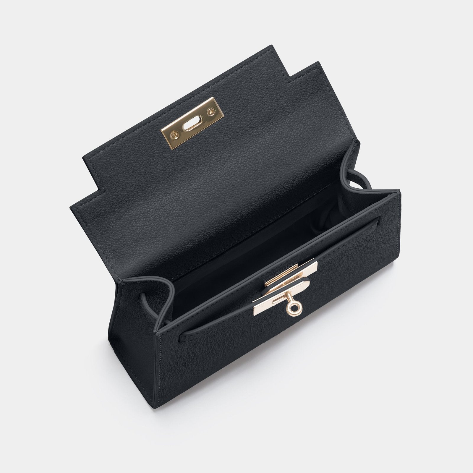 Willow Top Handle Tote Bag Black - Image 3