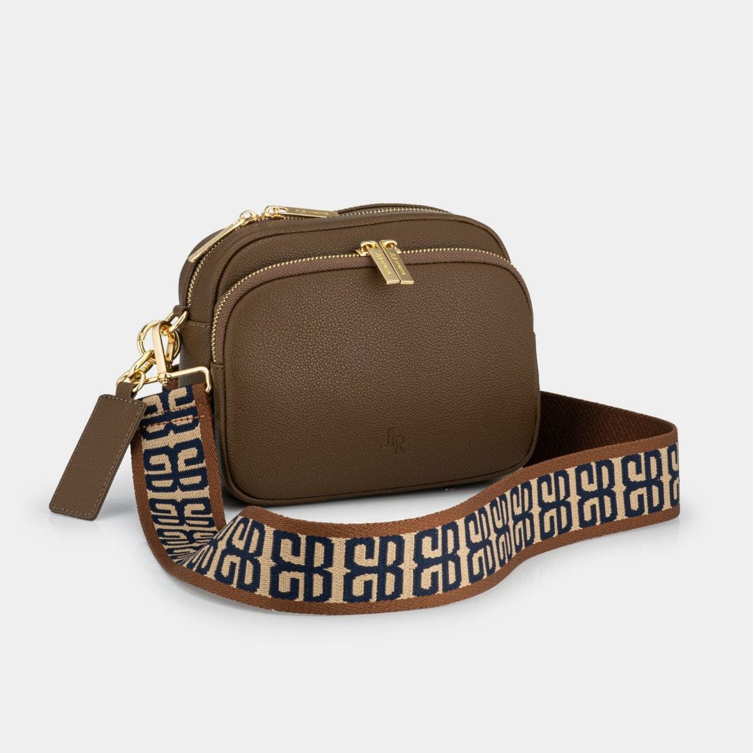 Chelsea Midi Crossbody Bag - Chocolate Brown Leather - Image 3