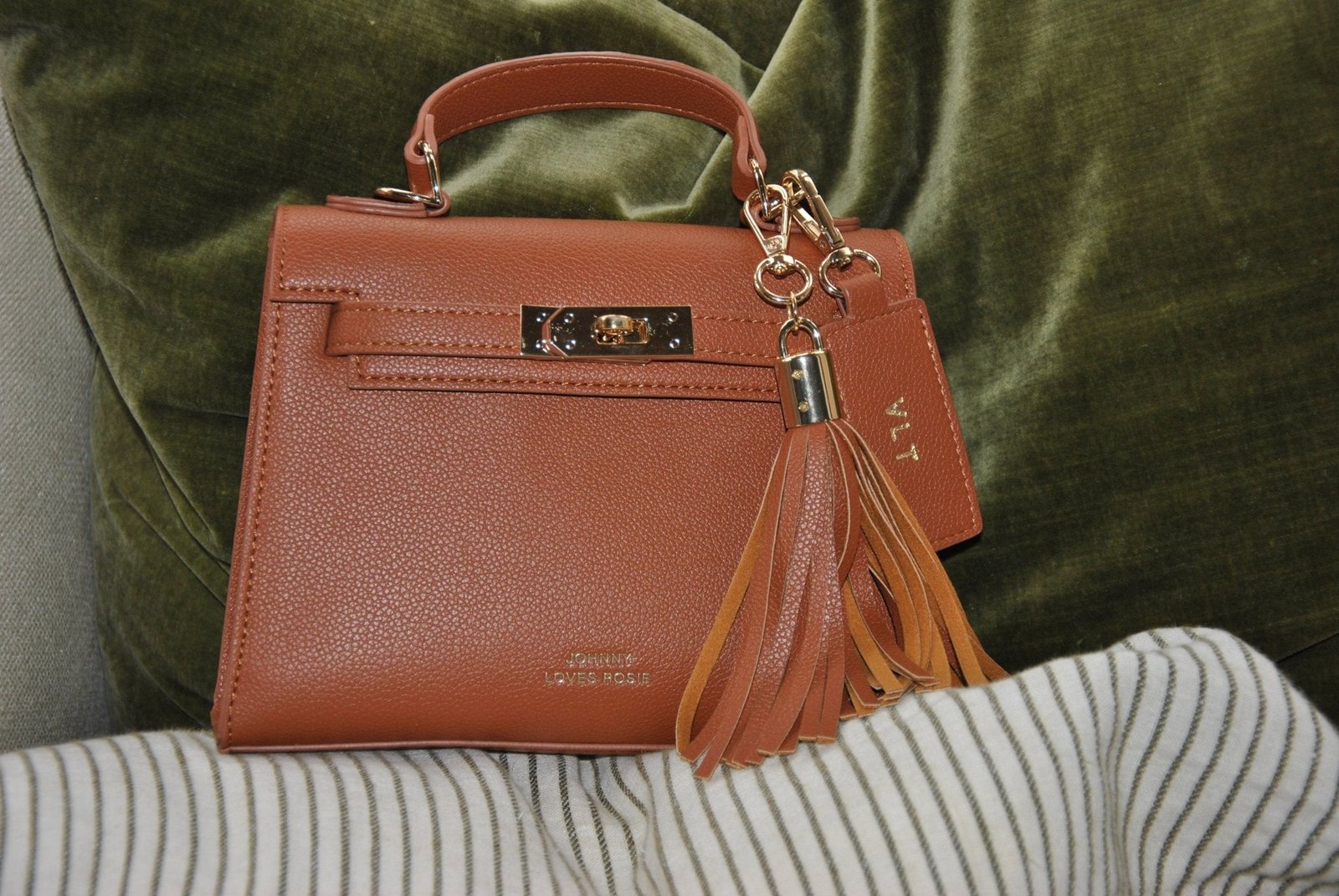 Willow Top Handle Tote Bag Tan - Image 3