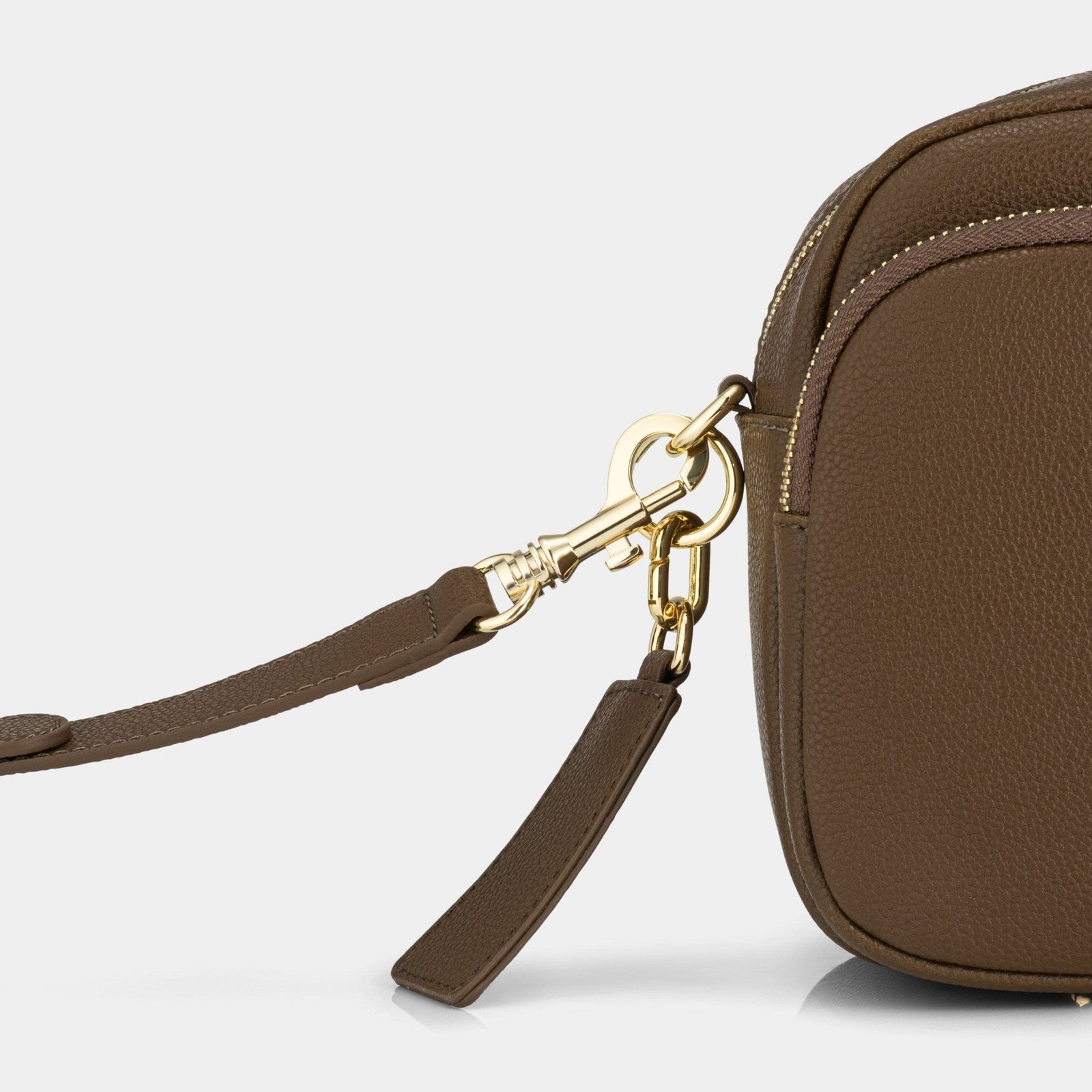 Chelsea Midi Crossbody Bag - Chocolate Brown Leather - Image 5